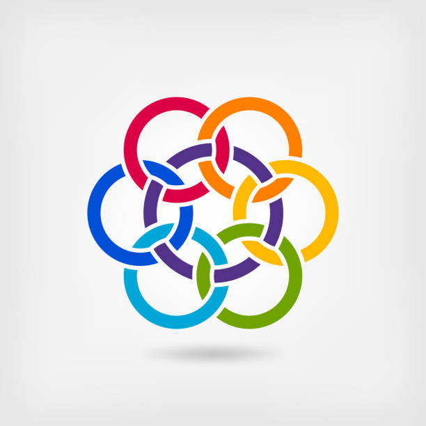 Image 6 Rings Interlocked 100+ Interlock Rings Illustrations, Royalty-Free Vector Graphics & Clip ...