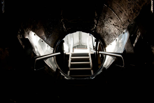 Old Ladder of Gray Tank texture background