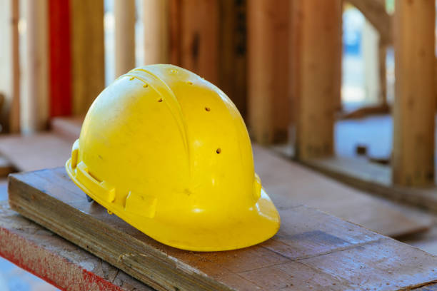 istock Safety construction concept . safety first,construction ,work Safety helmet . 963463770