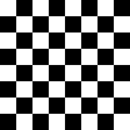 Vector checker chess square black and white seamless background