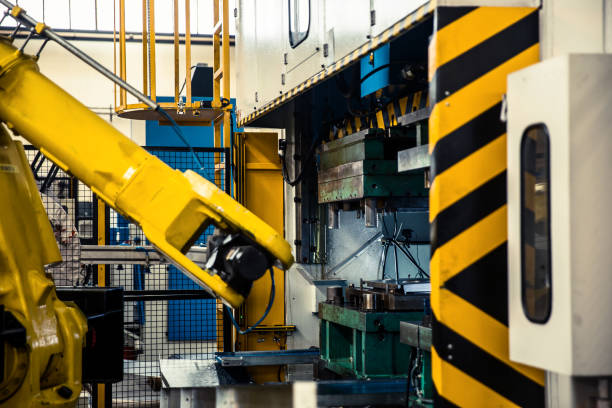 istock Industrial Robot Working in Factory 963545056