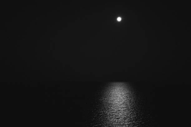 istock Scenic View Of Sea Against Sky At Night 963547232