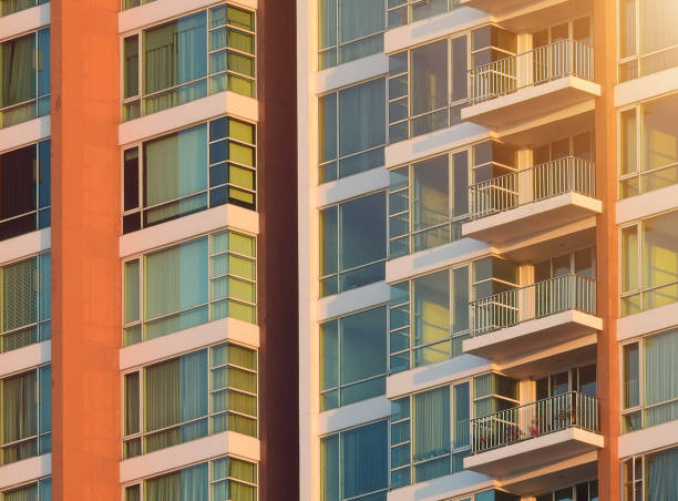 istock Low Angle View Of Residential Building 963558074