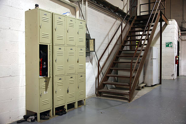 Warehouse Lockers stock photo