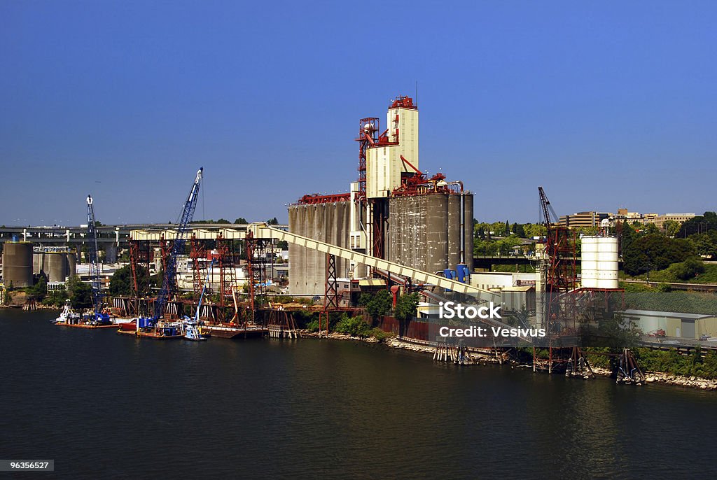 Industrial cais em Portland Oregon - Royalty-free Docas Foto de stock