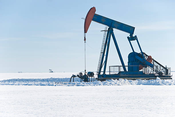 Winter Oil stock photo