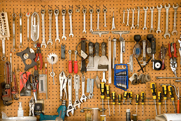Hanging Tools stock photo