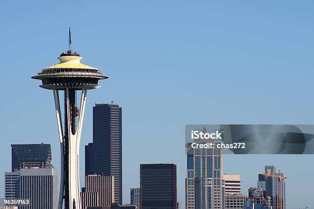 Foto de Horizonte De Seattle e mais fotos de stock de Space Needle - Space Needle, Arquitetura, Azul