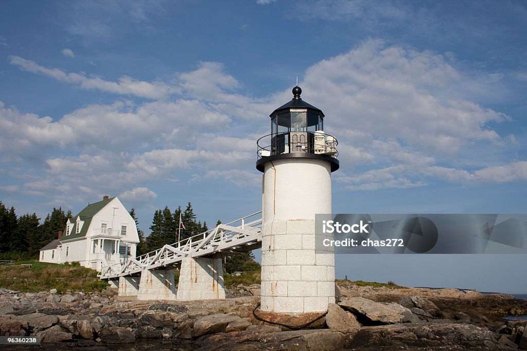 маяк - Стоковые фото Marshall Point Lighthouse роялти-фри