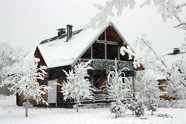 istock Cottage in winter. 96360517