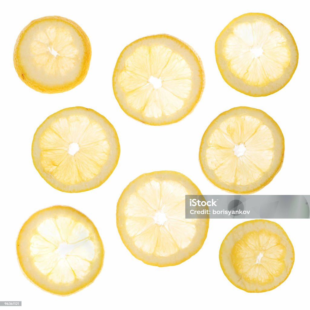 Varias porciones de limón - Foto de stock de Limón libre de derechos