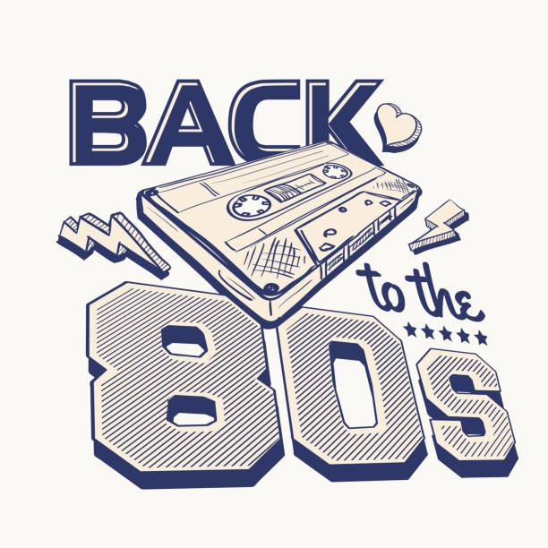Back To The 80S Retro Party Poster Design Stock Illustration - Download  Image Now - 1980-1989, Back, Party - Social Event - Istock