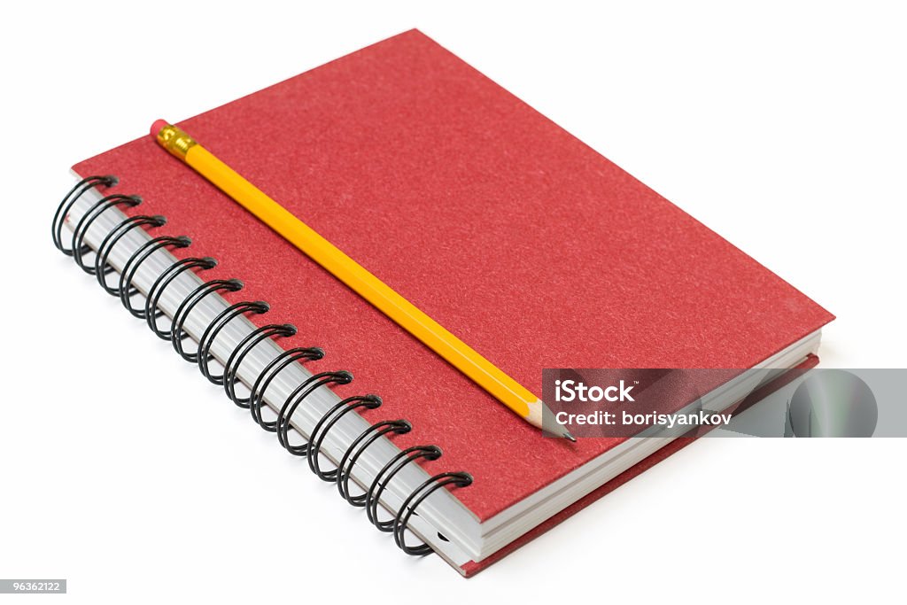 Matita su Notebook - Foto stock royalty-free di Compito a casa