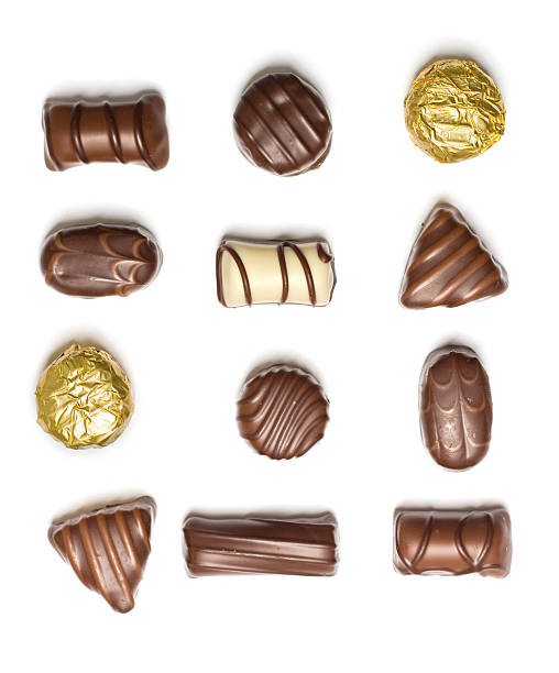 チョコレートの詰め合わせ - truffle chocolate candy chocolate candy ス�トックフォトと画像