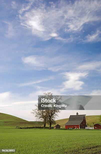 Фермерский Дом — стоковые фотографии и другие картинки Дом - Дом, На открытом воздухе, Сельский пейзаж