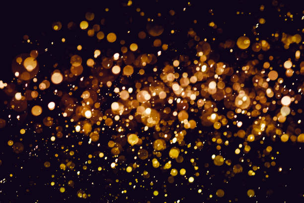 istock Christmas blur bokeh background texture abstract light glittering stars on bokeh. glitter vintage lights background 963654490