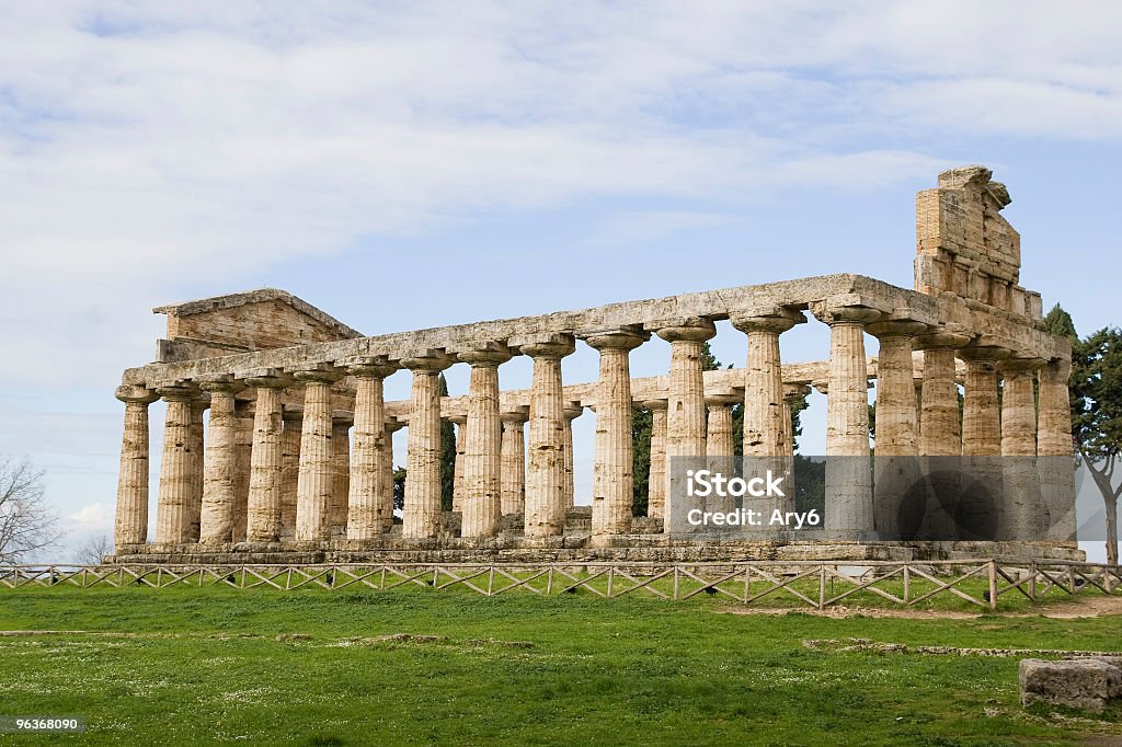 Tempio di Atena (Paestum, Italia - Foto stock royalty-free di Antica Roma