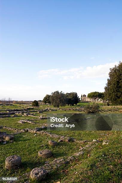 Tempio Di Atena Paestum Italia - Fotografie stock e altre immagini di Antica Roma - Antica Roma, Antica civiltà, Antico - Condizione