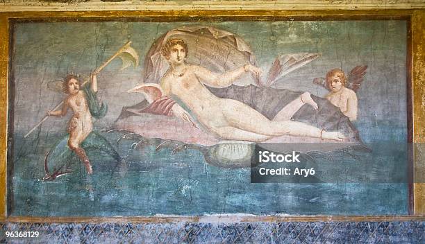 Antico Dipinto Di Pompei - Fotografie stock e altre immagini di Archeologia - Archeologia, Architettura, Campania
