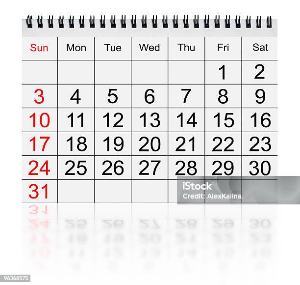 Calendario De Enero De 2010 Foto de stock y más banco de imágenes de Acontecimiento - Acontecimiento, Blanco - Color, Calendario