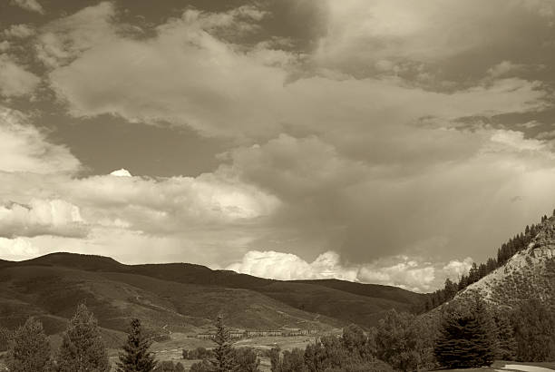 istock Colorado Mountain Black and White Landscape 96368649