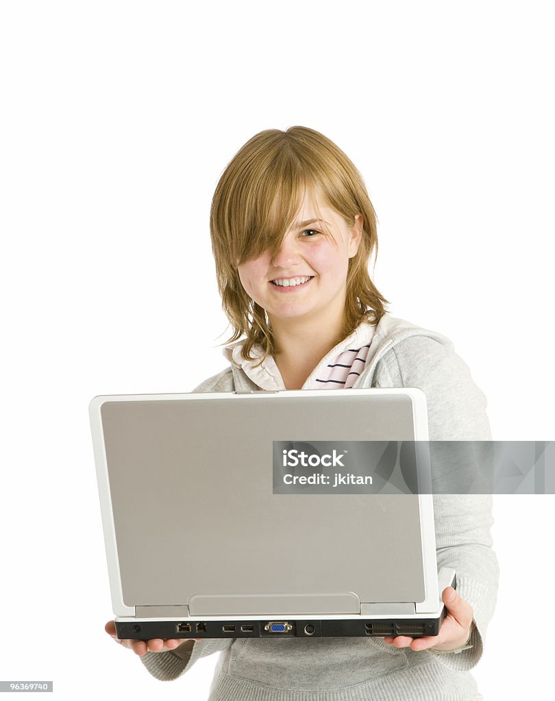 girl with laptop  18-19 Years Stock Photo