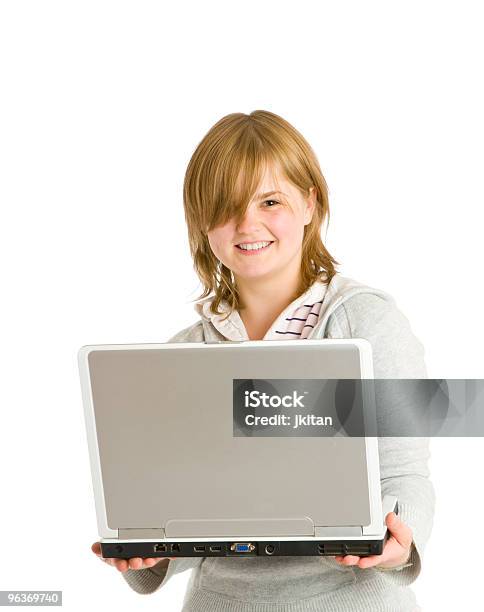 Girl With Laptop Stock Photo - Download Image Now - 18-19 Years, 20-29 Years, Adolescence