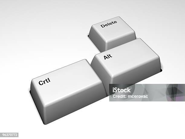 Foto de Ctrl Alt Excluir e mais fotos de stock de Controle - Controle, Apoio, Computador