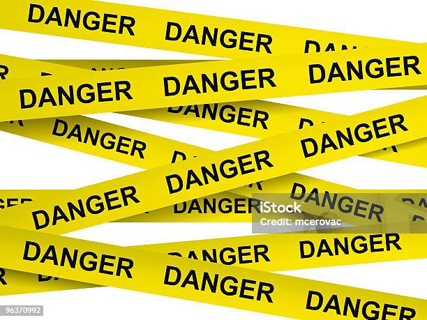 Danger Cordon Tape Stock Photo - Download Image Now - Barricade Tape, Boundary, Color Image