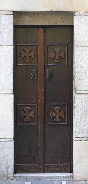 アンティーク正教会ドア - door greek culture doorway church ストックフォトと画像