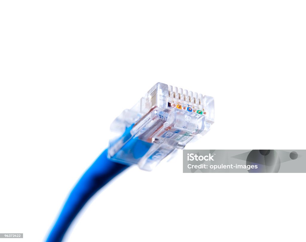 Red informática Cable-Serie de negocios - Foto de stock de Conector de conexión a red local libre de derechos