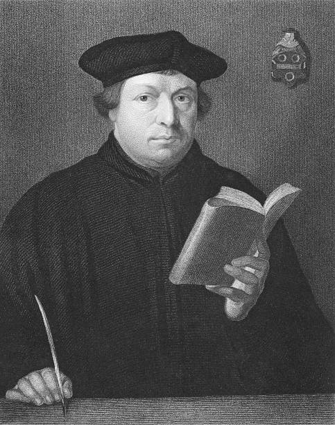 Martin Luther Martin Luther on engraving from the 1850s. Priest and theology professor. Leader of the great religious revolt of the 16th century in Germany. Engraved by C.E. Wagstaff and published in London by Charles Knight, Pall Mall East. monk religious occupation photos stock illustrations