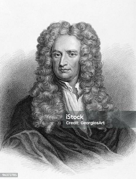 Isaac Newton Stock Vektor Art und mehr Bilder von Sir Isaac Newton - Wissenschaft - Sir Isaac Newton - Wissenschaft, Porträt, Physiker