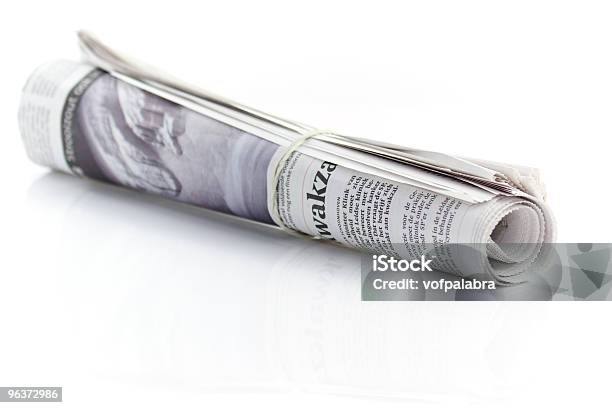 Rolo De Jornal - Fotografias de stock e mais imagens de Jornal - Jornal, Rolo, Figura para recortar