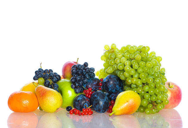 istock fresh fruits and berry. isolated on  white background 96373382