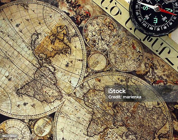 Old Paper World Map Stock Photo - Download Image Now - Africa, Ancient, Antique