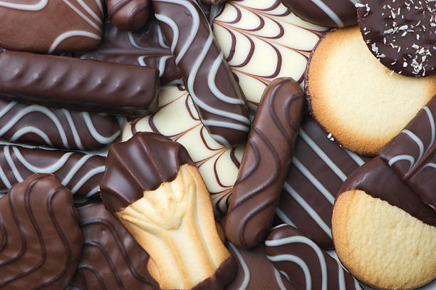 istock Assortment of chocolate covered cookies 96373767