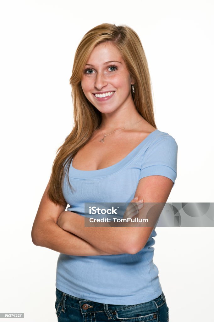 Confident Teenage Girl  16-17 Years Stock Photo