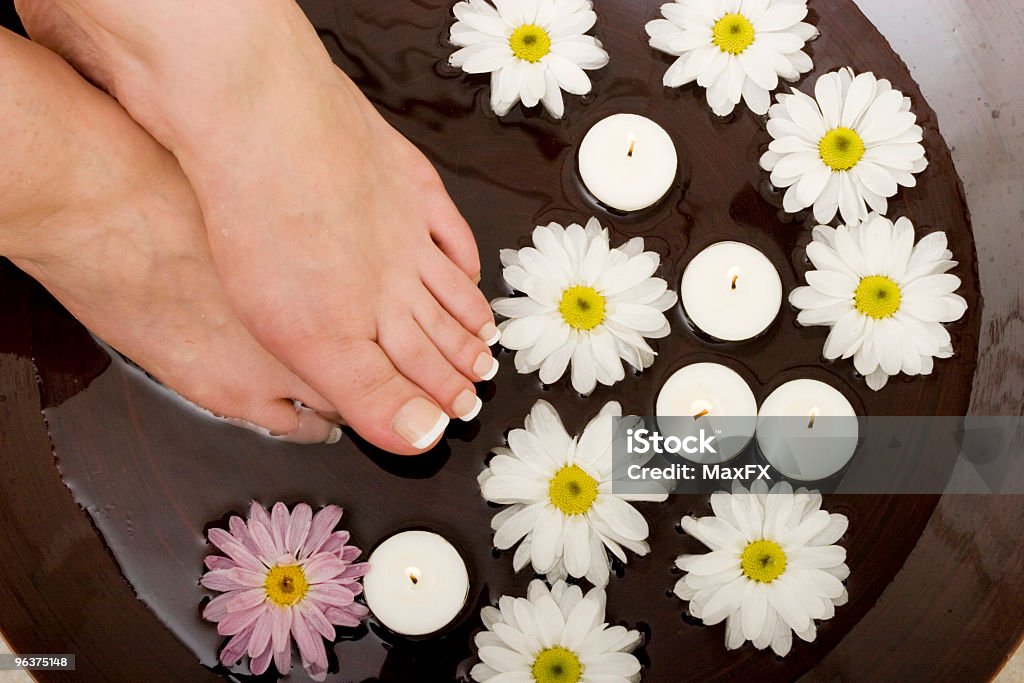 Rozpieszczone stopy - Zbiór zdjęć royalty-free (Aromaterapia)