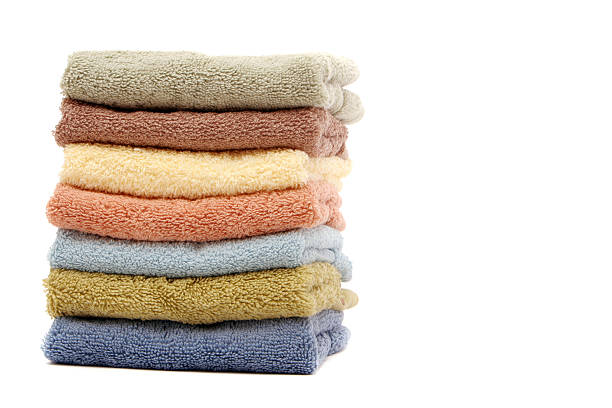Colorati asciugamani da spa - foto stock