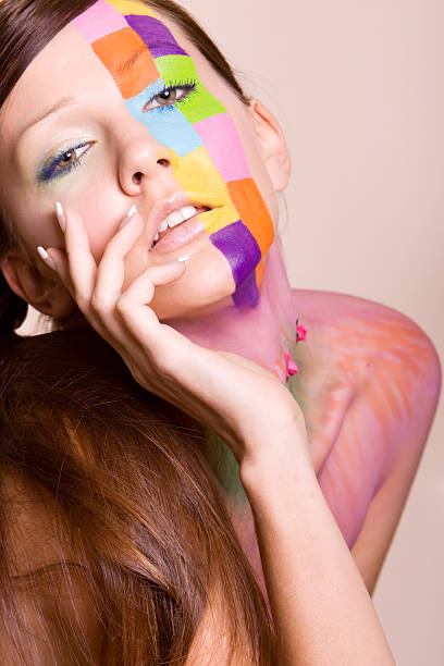 istock Woman in makeup and hairstyle 96376460