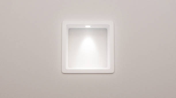 istock 3d rendering of Empty Rounded Niche Shelf Display In The Wall. To Present Your Product. Illuminated Light Lamp. Display Your Product 963765676