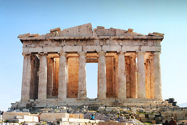 il partenone e l'acropoli, atene - greece acropolis parthenon athens greece foto e immagini stock