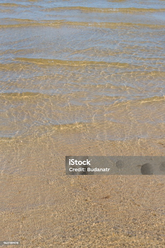 Clear Water at the Edge of the Sea at the Beach 2018 Stock Photo