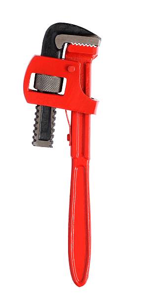 prix pipe wrench - adjustable wrench wrench clipping path red photos et images de collection