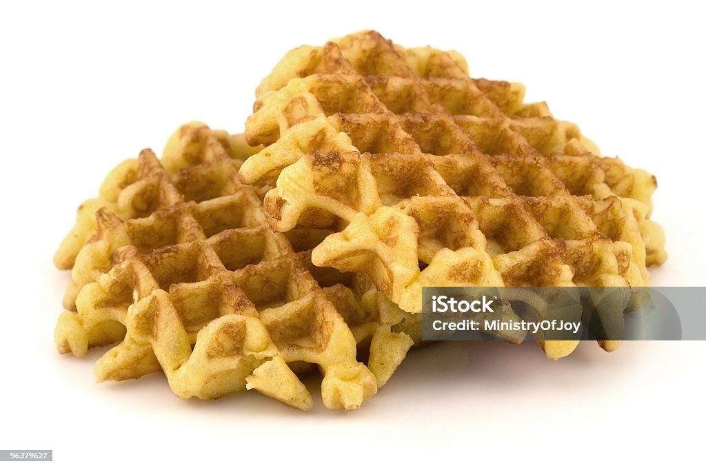 Two Belgian Waffles  Belgian Culture Stock Photo