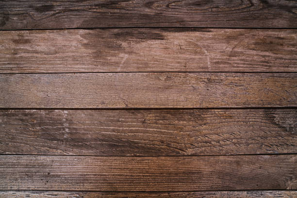 istock wood brown aged plank texture, vintage background. 963808192
