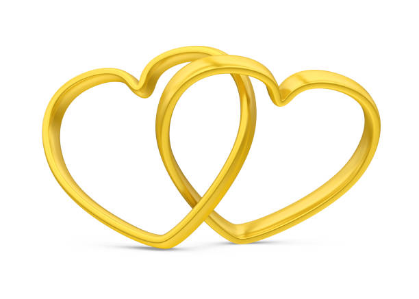 istock Heart Shaped Wedding Rings Isolated 963818020