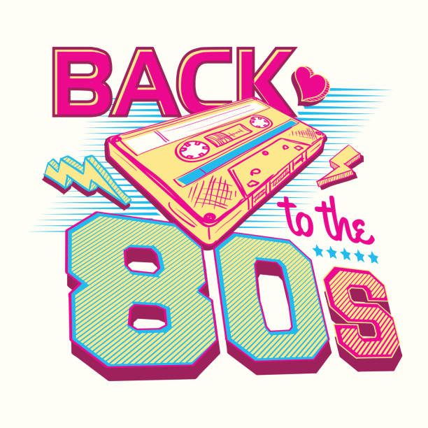 Back To The 80S Retro Party Poster Design Stock Illustration - Download  Image Now - 1980-1989, Back, Backgrounds - Istock