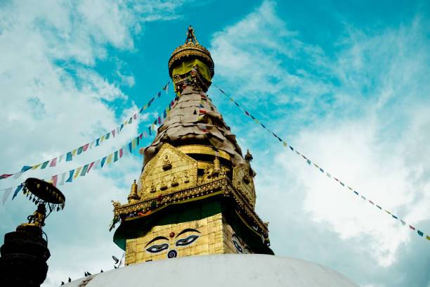 istock Swayambhunath stupa Eye Buddha Kathmandu 963821046
